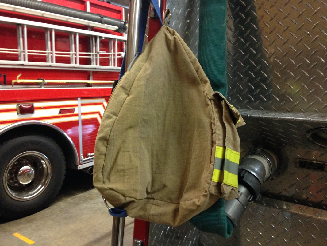 Recycled Turnout Gear One Strap Backpack