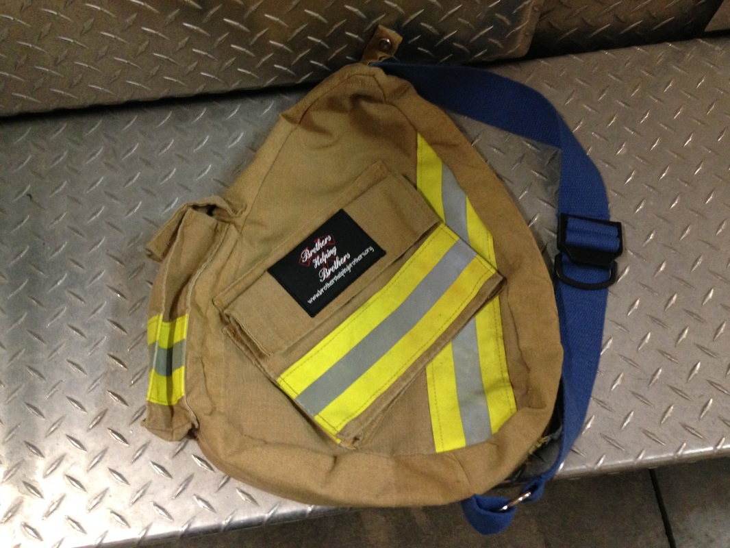 Recycled Turnout Gear One Strap Backpack