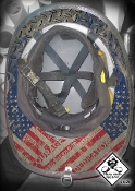 USA Words That Build A Firefighter - Under Helmet Decal